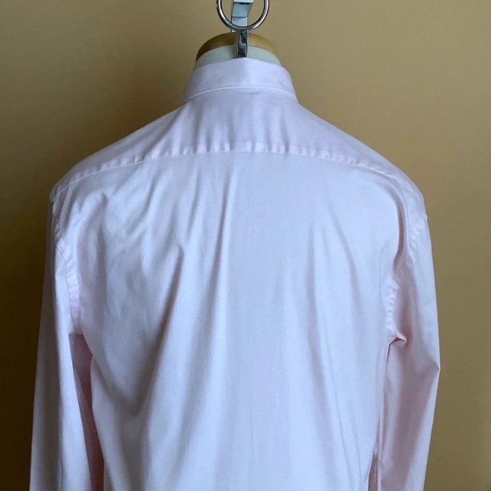 ZARA Pink Button Down Shirt Size M Slim Fit - Picture 6 of 14